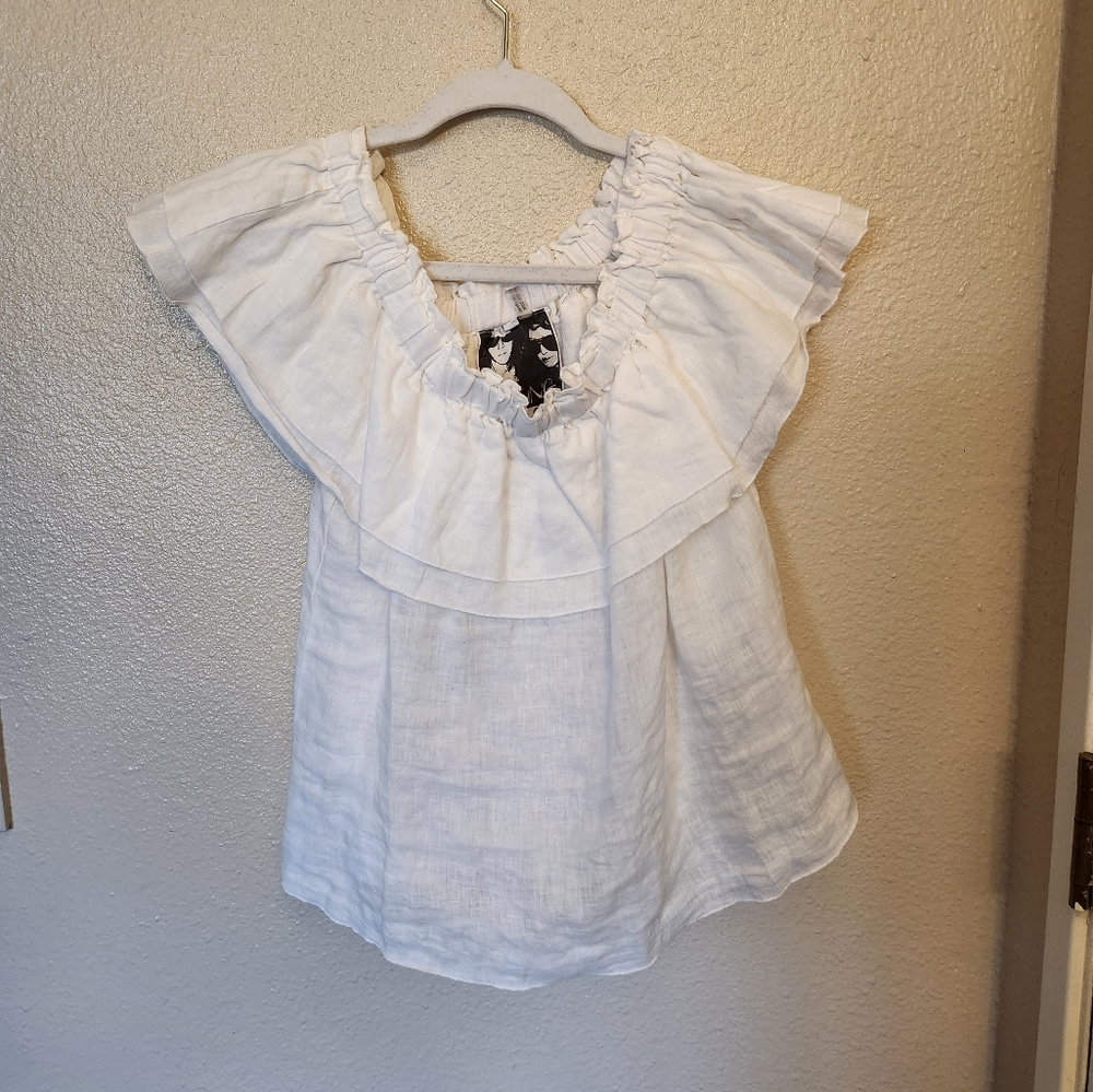Young fabulous and broke white blouse